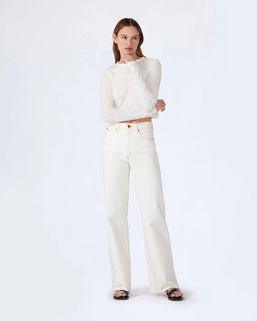 SLVRLAKE Grace Jeans Natural While on figure front