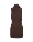 staud callum dress earth brown