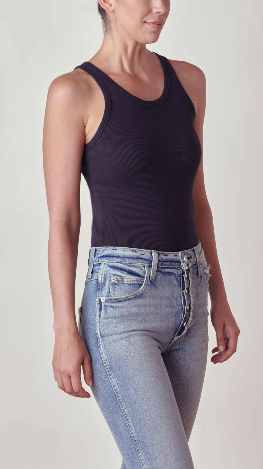 Long Rib Tank Body Suit