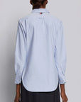 THOM BROWNE Classic Point Collar Shirt Light Blue on figure back