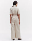 TWP all night long jumpsuit limestone on figure back