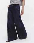 TWP Dancing in The Dark Jean Dark Wash on figure side