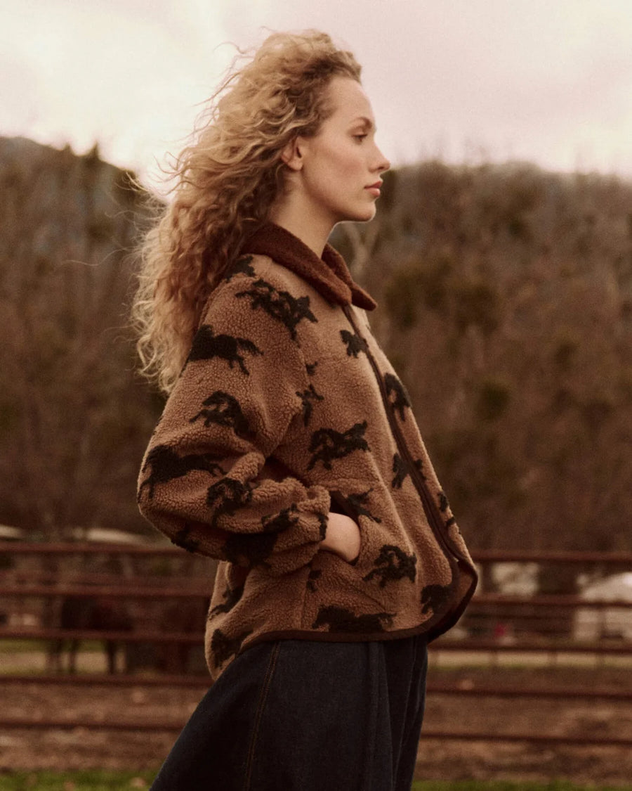 The Great The Pasture jacket on figure side