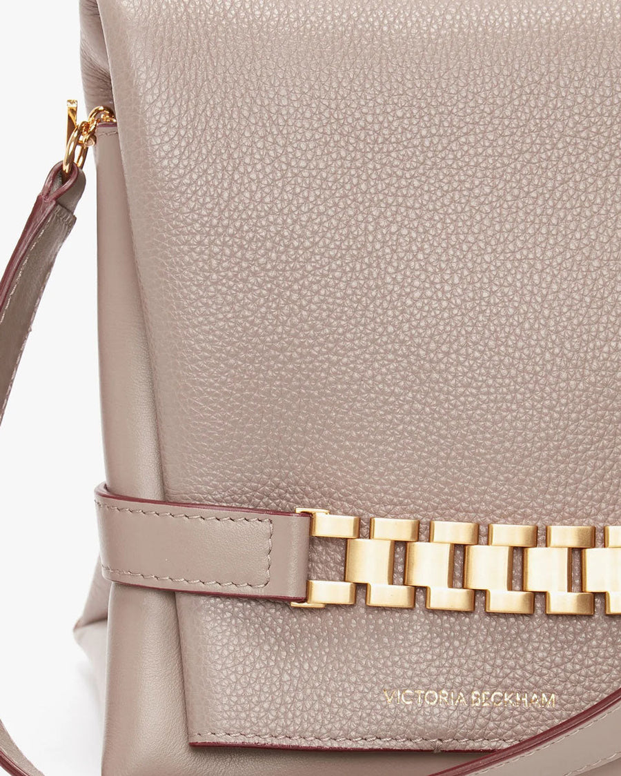 victoria beckham chain pouch with strap taupe6