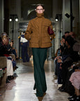 Victoria Beckham Patch Pocket Utility Jacket on figure front runway