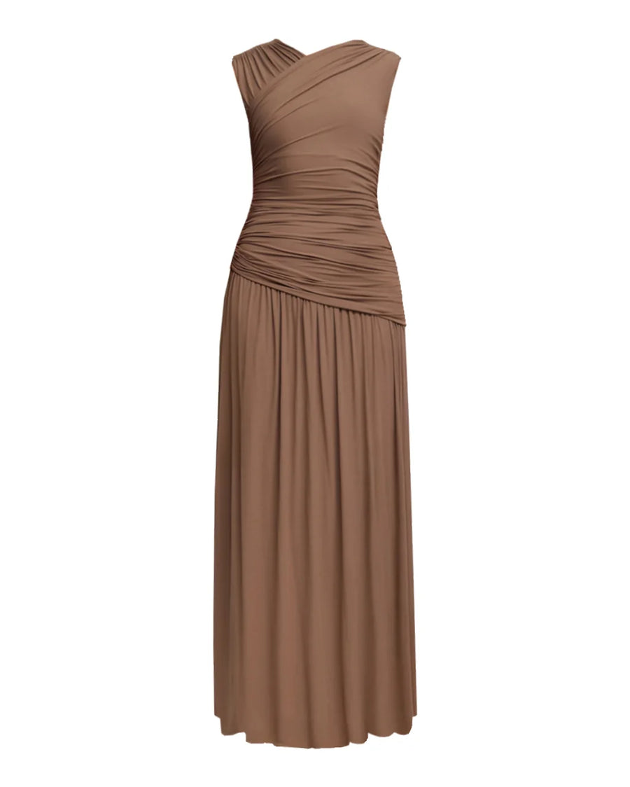 acler Atterly Maxi Dress sepia brown