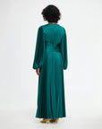 acler Norseman Midi Dress myrtle green on figure back