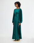 acler Norseman Midi Dress myrtle green on figure side