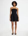 acler Rossgreen Mini Dress black on figure front