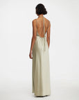 acler Woodlake Maxi Dress stone beige on figure back