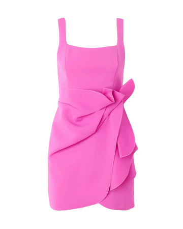 acler hewton mini dress fuchsia pink