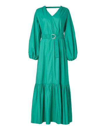 acler springer maxi dress green