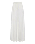 aje estrade pleated pant ivory white