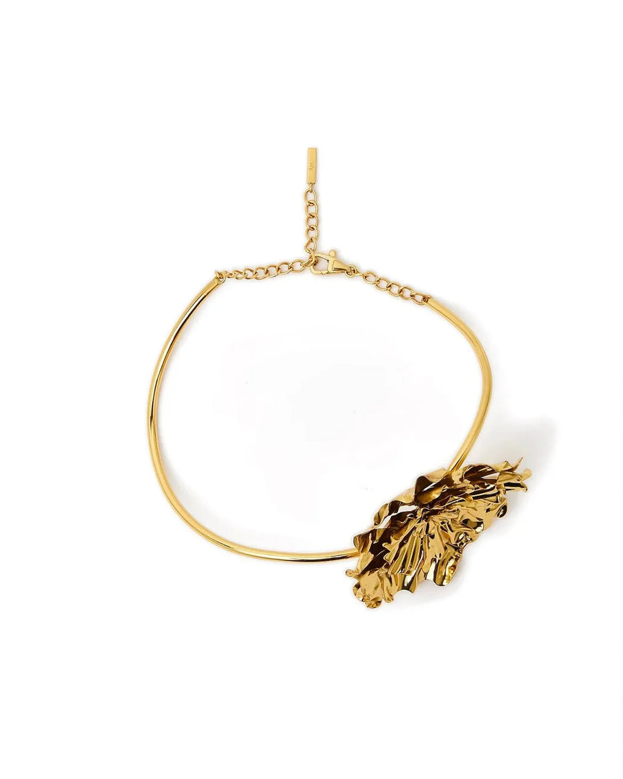 aje Naeve Floral Choker gold