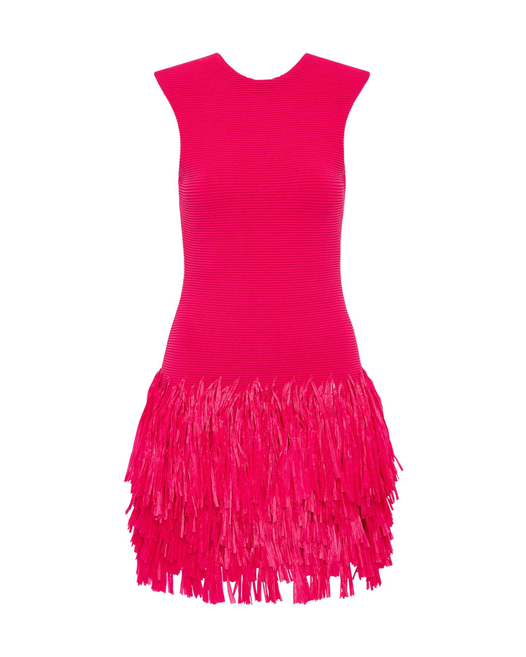 Charlott fringe-detail knitted dress - Pink