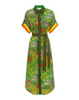 alemais Fiesta Shirtdress green print