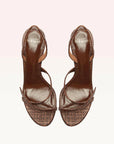 alexandre birman tita bell 55 brown sandal isolated above