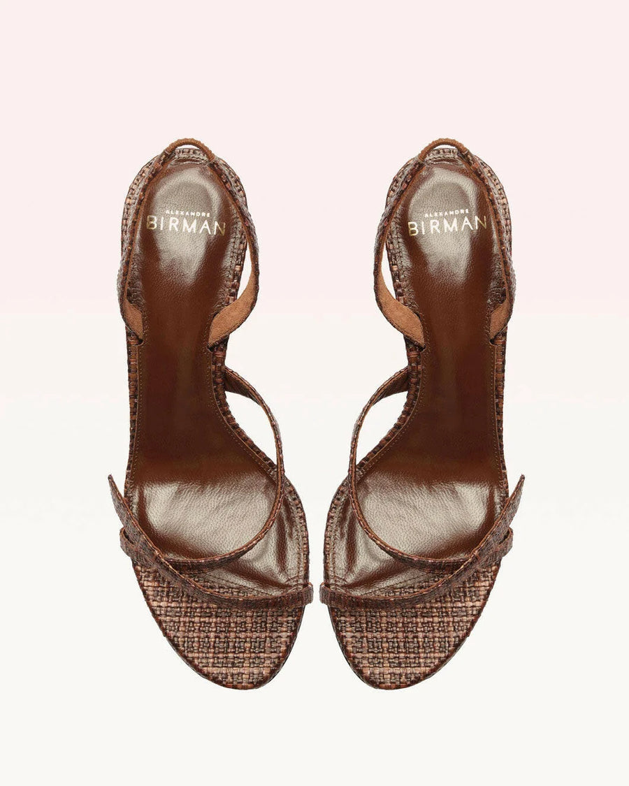 alexandre birman tita bell 55 brown sandal isolated above