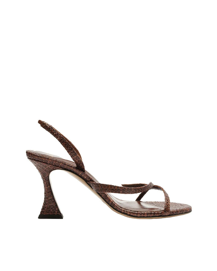 alexandre birman tita bell 55 brown sandal isolated