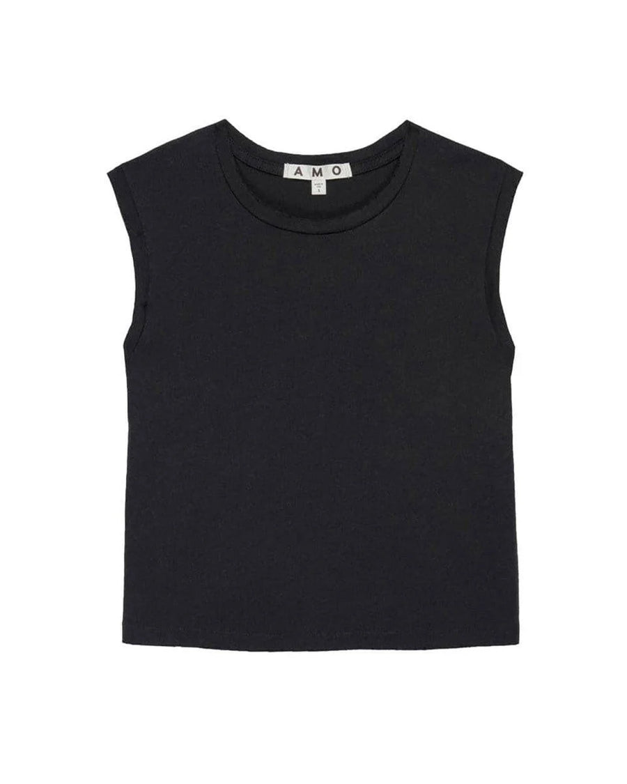 amo sleeveless babe tee vintage black