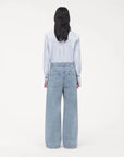 another tomorrow light wash Carpenter Denim Pant on figure back