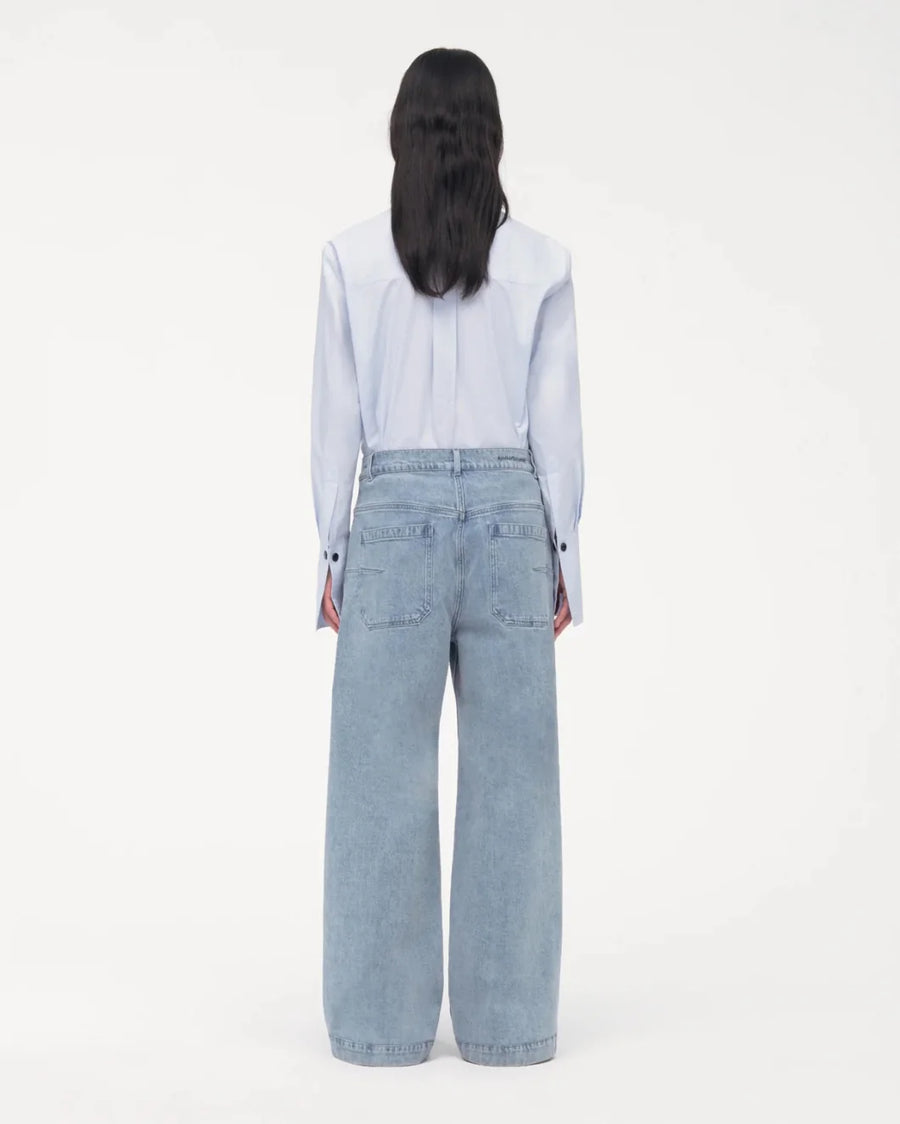 another tomorrow light wash Carpenter Denim Pant on figure back