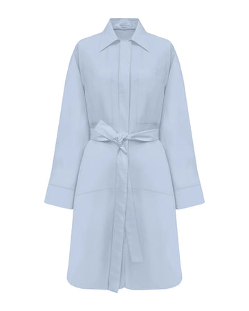 ANOTHER TOMORROW Shirt Dress light blue