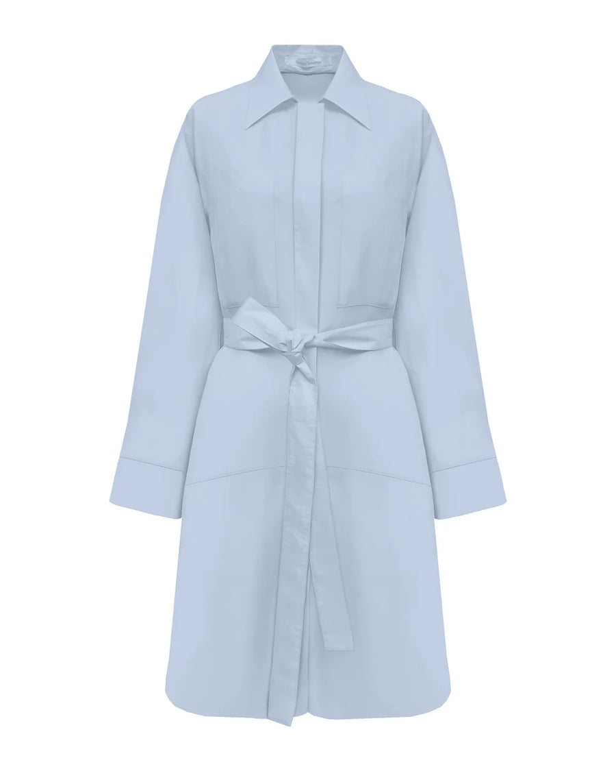 ANOTHER TOMORROW Shirt Dress light blue