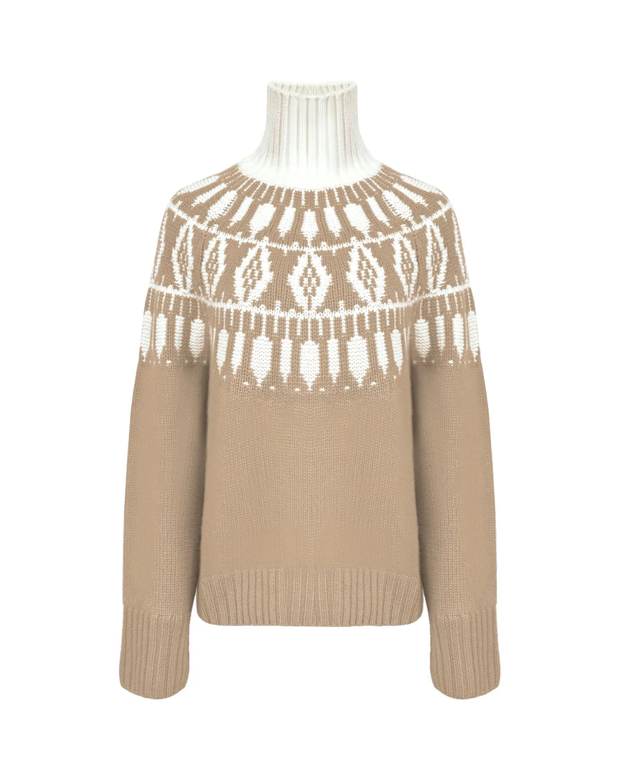 arch4 whistler sweater beige and ivory