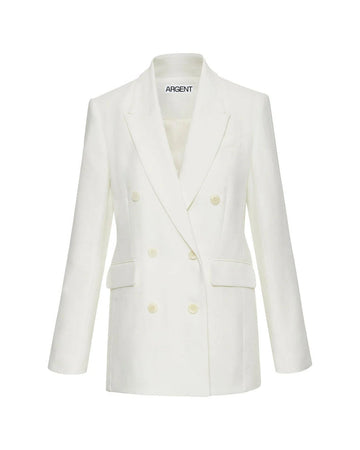 Blazer croisé ivoire