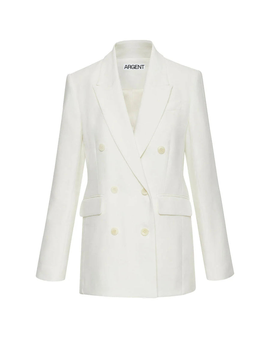 Blazer croisé ivoire