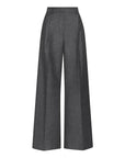 argent Single Pleat Trouser grey melange