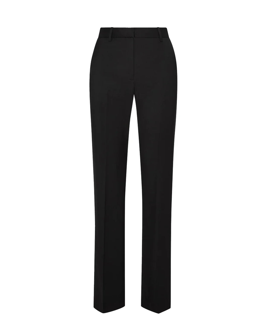 argent Straight Leg Trouser in Seasonless Wool Black