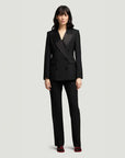 argent tuxedo blazer black on figure front