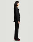 argent tuxedo blazer black on figure side