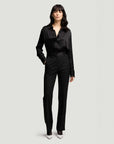 argent Tuxedo Trouser black on figure front