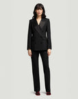 argent Tuxedo Trouser black on figure front