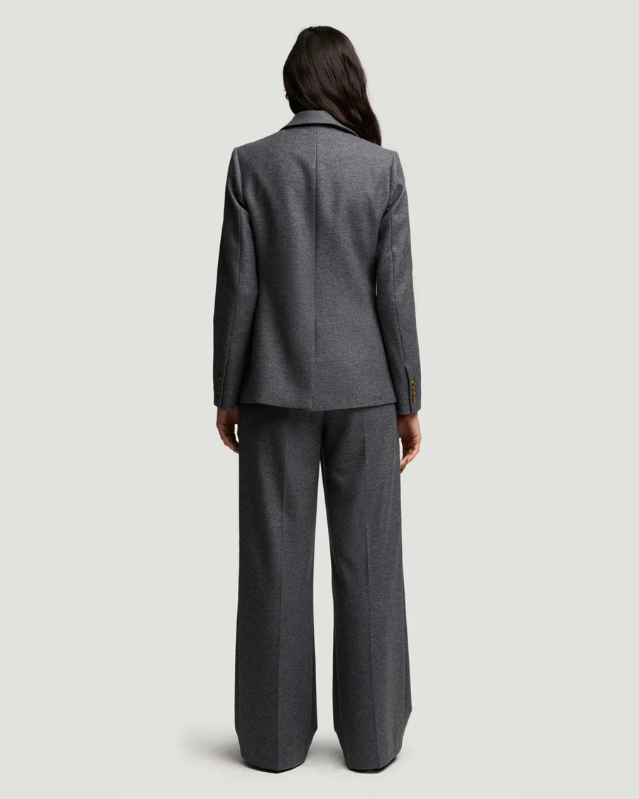 argent Weekend Blazer Grey Melange on figure back