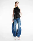 awake mode Deconstructed Shirt Halter Neck black front