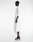 awake mode Knotted Jersey Dress white side left