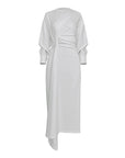 awake mode Knotted Jersey Dress white