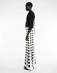 awake mode Long Sleeve Knotted Jersey Top Black side