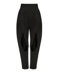 awake mode Pants with Vertical Slit Knees black