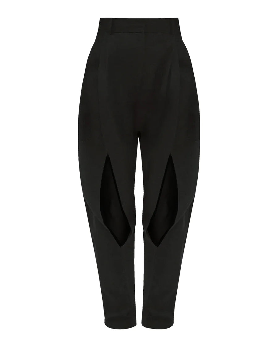 awake mode Pants with Vertical Slit Knees black