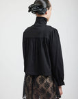 batsheva frankie blouse black