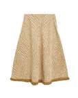 by malene birger Giabbo Skirt zebra print tan