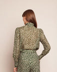 cara cara chili shirt abstract dot green turtledove on figure back