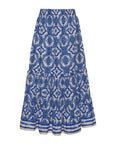 cara cara Chase Skirt in Belle Tile blue