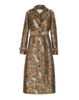 cara cara kaylie trench garden floral jaquard gold