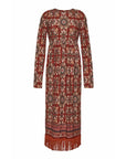 cara cara liza dress red rita tile print